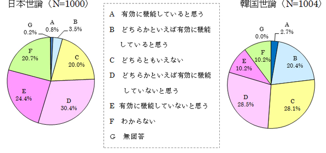 図表13 政府間外交は有効に機能しているのか